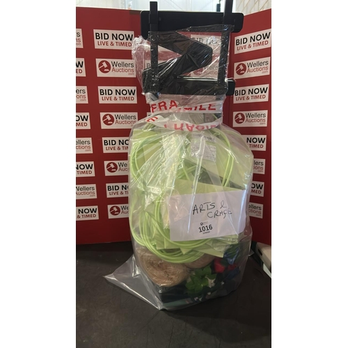 1016 - BAG OF ARTS & CRAFTING INCLUDING NEW ITEMS