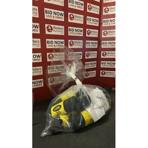 1036 - BAG OF NEW BIN LINERS APPROX 10 PACKS