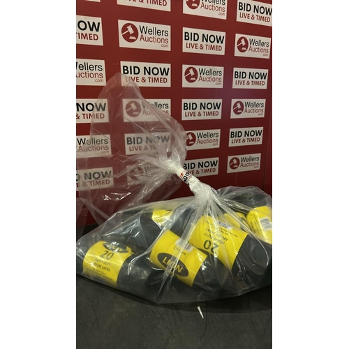 1036 - BAG OF NEW BIN LINERS APPROX 10 PACKS