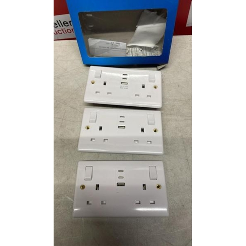 6086 - MASTERPLUG USB SOCKETS 2PK          / PLEASE NOTE: ANY PURCHASES LEFT AFTER 5 WORKING DAYS MAY BE RE... 