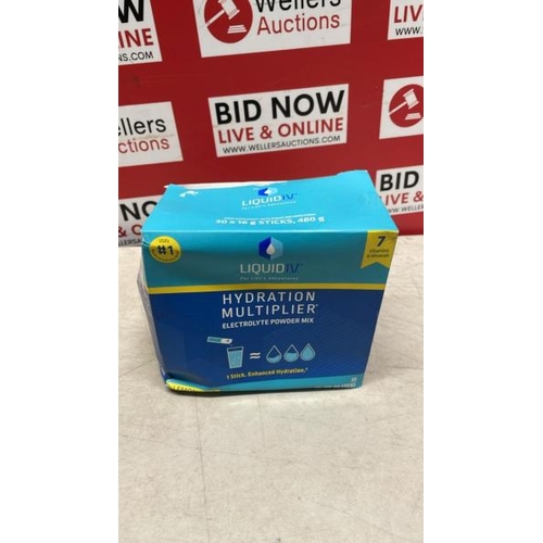 6091 - LIQUID I.V.� HYDRATION MULTIPLIER� ELECTROLYTE POWDER MIX LEMON LIME / PLEASE NOTE: ANY PURCHASES LE... 