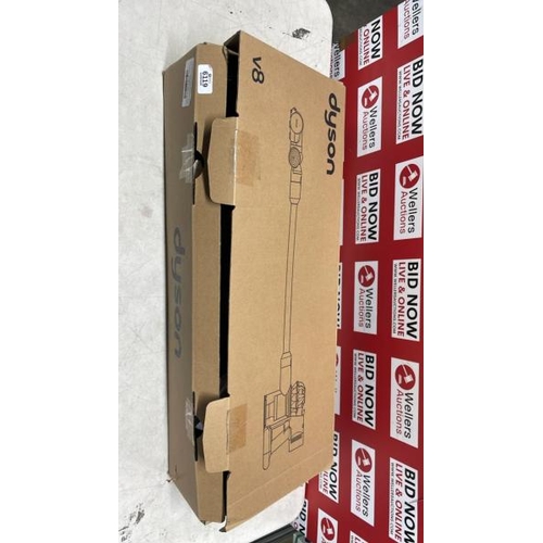 6119 - DYSON V8 ABSOLUTE STICK   / PLEASE NOTE: ANY PURCHASES LEFT AFTER 5 WORKING DAYS MAY BE RE-SOLD TO C... 