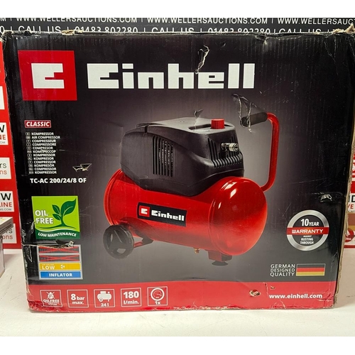 3182 - NEW EINHELL CLASSIC TA-AC 200/24/8 OF AIR COMPRESSOR