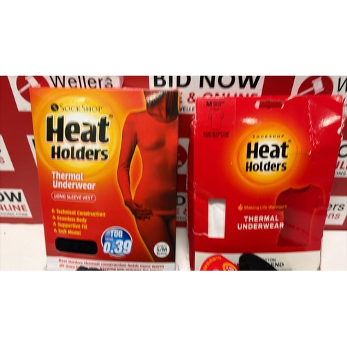 3192 - NEW HEAT HOLDERS THERMALS, GLOVES, AND SOCKS