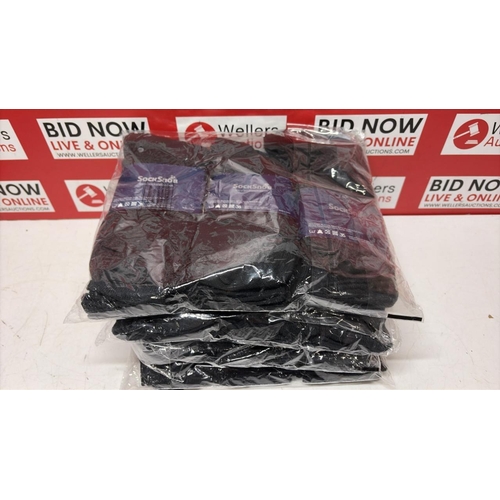 3193 - X4 PACKS OF 3 NEW SOCK SNOB SOCK PAIRS