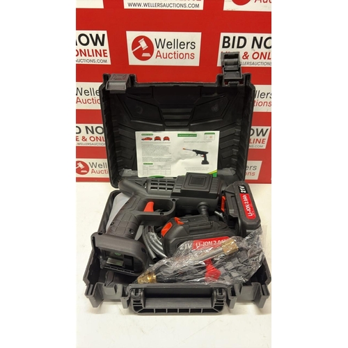 3201 - NEW CORDLESS PRESSURE WASHER WITH X2 BATTERIES