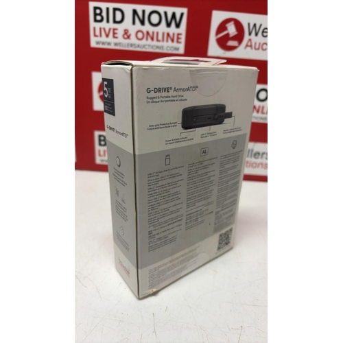 3216 - NEW SANDISK PROFESSIONAL G-DRIVE ARMOR ATD 5TB HARD DRIVE