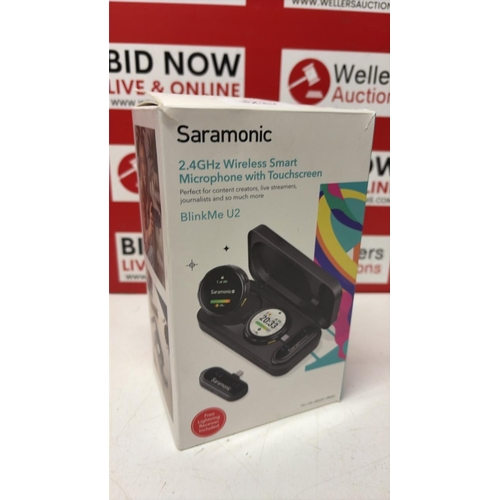 3217 - NEW ARAMONIC 2.4GHZ WIRELESS SMART MICROPHONE WITH TOUCH SCREEN