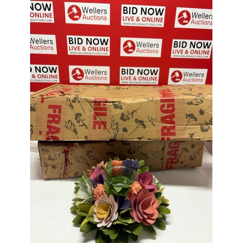 3222 - X4 NEW DIBOR CANDLE HOLDERS