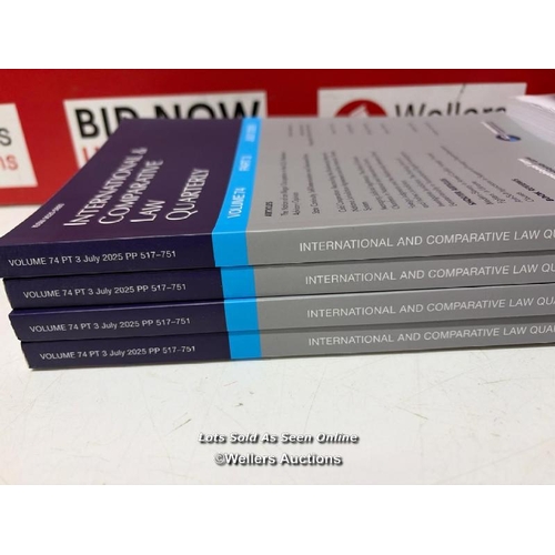 8368 - INTERNATIONAL & COMPARATIVE LAW QUARTERLY VOLUME 74 PART 3 2025 & VOLUME 74 FORUM 2025 X4