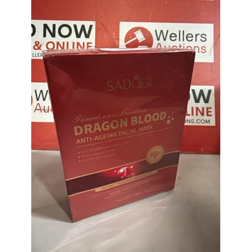 8068 - NEW SADOER DRAGON BLOOD ANTI-AGEING FACIAL MASK, X10 25ML