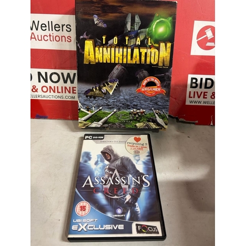 8073 - X2 PC GAMES INC. TOTAL ANIHALATION AND ASSASSINS CREED