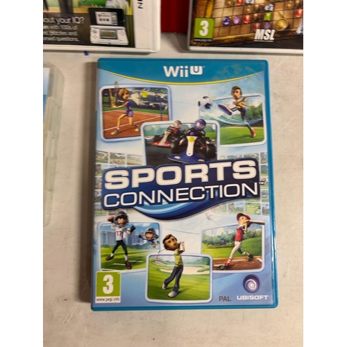8074 - NINTENDO 3DS, DS, AND WII GAMES INC. MENSA ACADEMY, SUPER MARIO BROS, WII SPORTS CONNECTION ETC