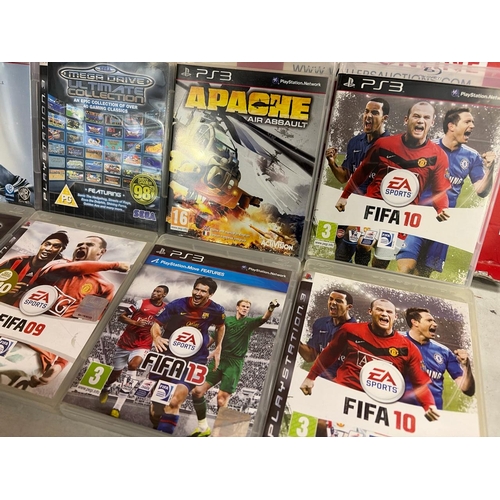 8080 - X8 PS3 GAMES INC. FIFA, BATMAN, SEGA COLLECTION ETC