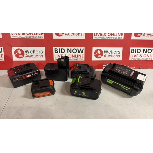 8110 - X6 MIXED POWER TOOL BATTERIES