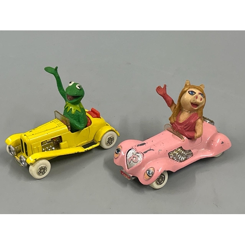 123 - Unboxed group of diecast character vehicles including Corgi The Muppet Show and Matchbox Disney with... 