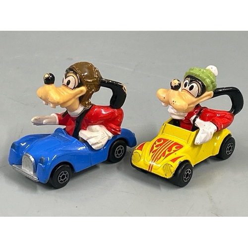 123 - Unboxed group of diecast character vehicles including Corgi The Muppet Show and Matchbox Disney with... 