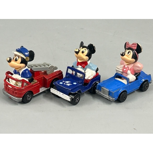 123 - Unboxed group of diecast character vehicles including Corgi The Muppet Show and Matchbox Disney with... 