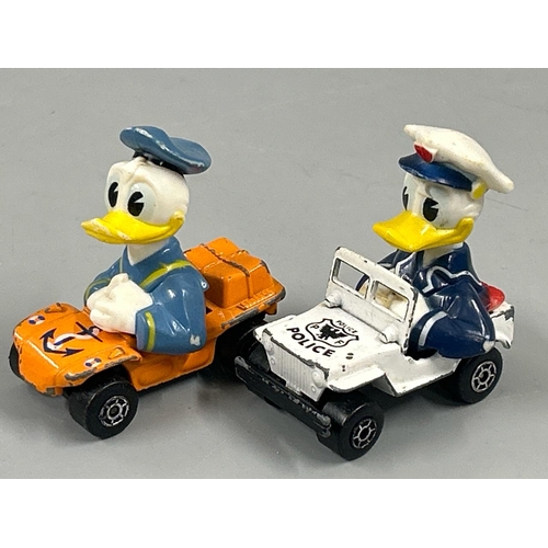 123 - Unboxed group of diecast character vehicles including Corgi The Muppet Show and Matchbox Disney with... 