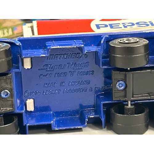 126 - A collection of mainly vintage 1970's & 80's Matchbox, Corgi and Hot Wheels diecast vehicles includi... 