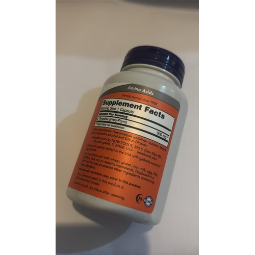 2 - NOW L-TYROSINE 500MG NEUROTRANSMITTER SUPPORT / 120 CAPSULES / BBE 08-2029