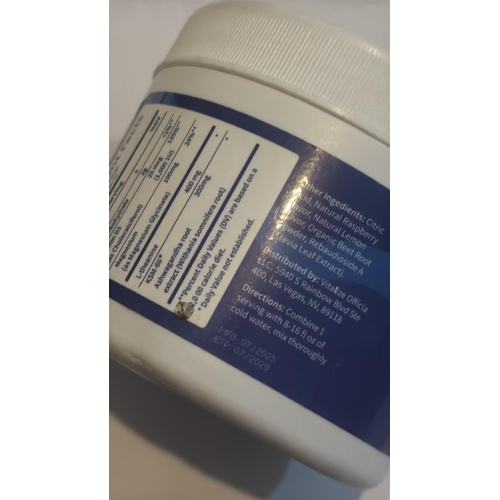 60 - NELO SUPER CALM CALMING DRINK MIX / RASBERRY LEMONADE FLAVOUR / 30 SERVINGS / EXP 07-2028