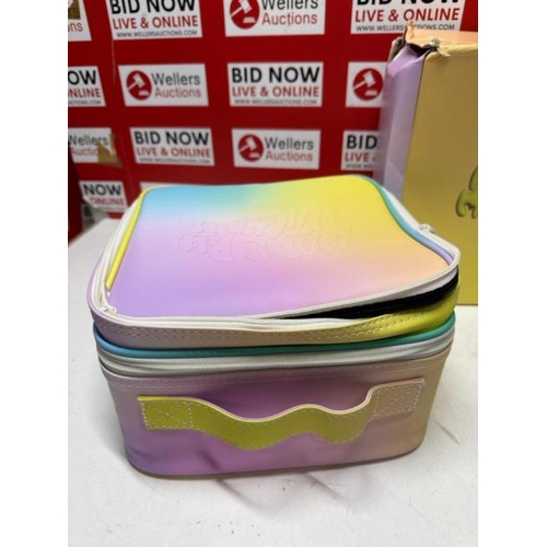 3029 - MADE BY MITCHELL PASTEL TRAVEL CASE FOR MAKE-UP