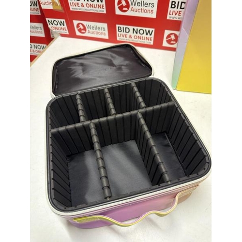 3029 - MADE BY MITCHELL PASTEL TRAVEL CASE FOR MAKE-UP