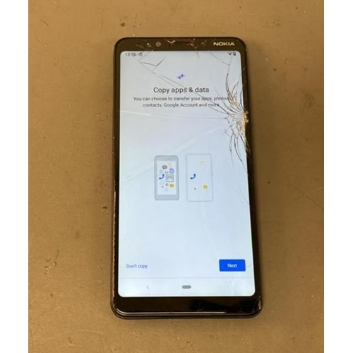 9623 - NOKIA 3.1 PLUS DS/ TA-1104/ BLACK/ GOOGLE LOCKED/ IMEI: 355846093930482- SCREEN DAMAGED