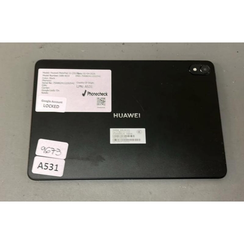 9673 - HUAWEI MATEPAD 11/ DBR-W10/ BLACK/ GOOGLE LOCKED/ IMEI: 75RBB24112202542