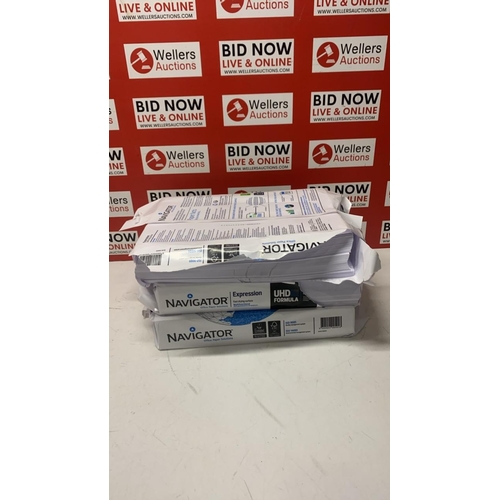 1002 - 3X PACK OF NAVIGATOR A4 COPY PAPER CIRCA 1500 SHEETS