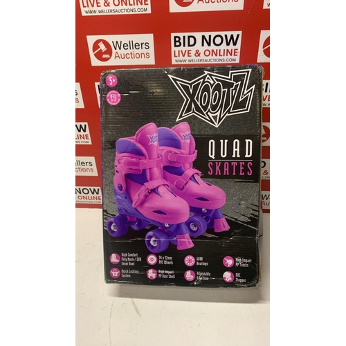 1018 - XOOTZ QUAD SKATES ADJUSTABLE SKATES 9-12