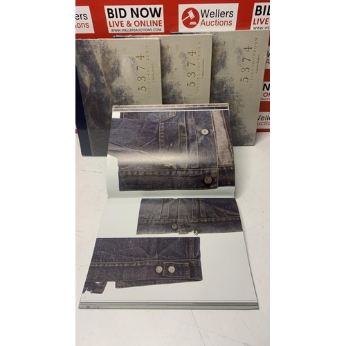 1021 - 4X 5374 VINTAGE SHOWROOM A DENIM ARCHIVE HARDBACK BOOKS