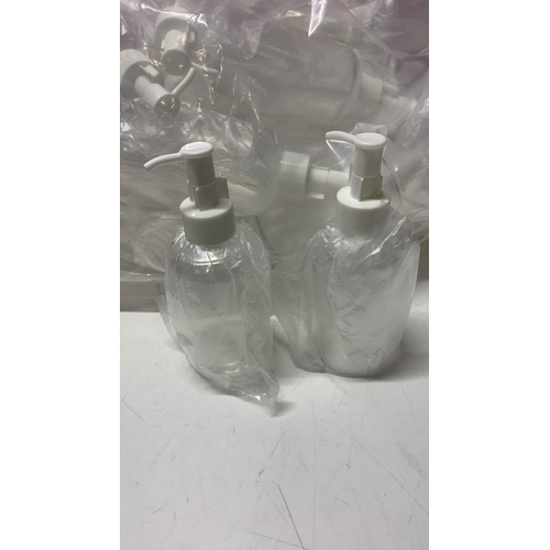 1022 - LARGE BAG OF SOAPS DISPENSERS