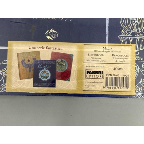 182 - Wizardology: The Book of the Secrets of Merlin, Italian edition, new and sealed, hardback / AN11