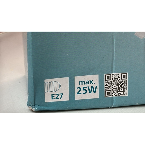 9059 - EGLO MARS 1-FLAME STEEL CEILING LIGHT, WHITE COLOUR AND WHITE SATINED GLASS WALL LAMP, E27 SOCKET [4... 