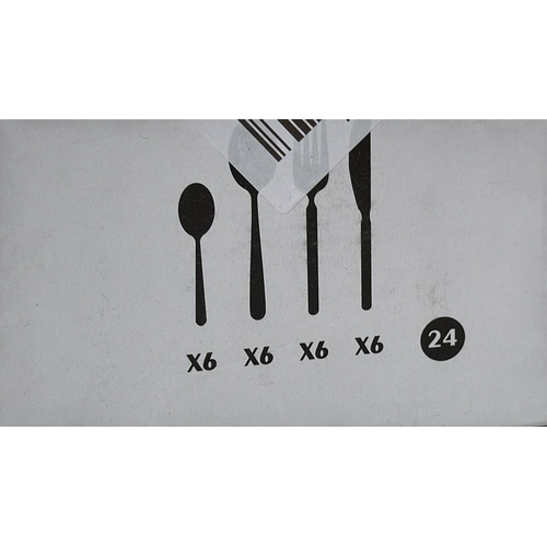 9061 - EXZACT CUTLERY SET 24PCS COLOURED - STAINLESS STEEL WITH VIBRANTLY COLOURED PLASTIC WIDE HANDLES�COM... 