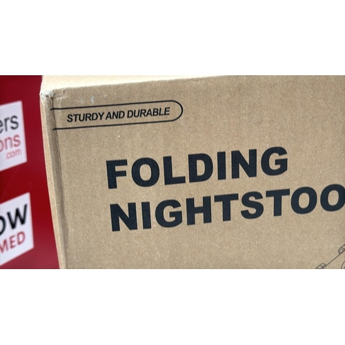 9062 - FOLDING CAMPING TOILET PORTABLE WITH BAG - IMODOMIO PORTABLE TOILETS FOR ADULTS WITH LID, SEAT & TOI... 