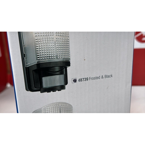 9063 - NATIONAL LIGHTING MOTION OUTDOOR LIGHTS MAINS POWERED - PIR LIGHTS OUTDOOR - BULKHEAD WALL LIGHTS WI... 