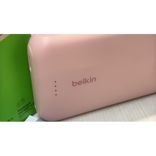 9181 - BELKIN PORTABLE CHARGER, POWER BANK WITH INTEGRATED CABLE 20K PD 30W - FAST CHARGING USB-C POWER DEL... 