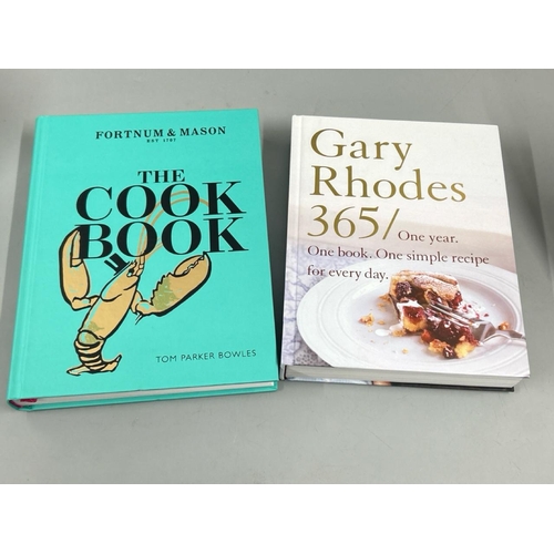 173 - Two hardback cookbooks including Gary Rhodes 365, signed edition and Fortnum & Mason The Cook Book b... 