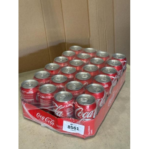 8561 - X24 COCA COLA CANS, 330ML