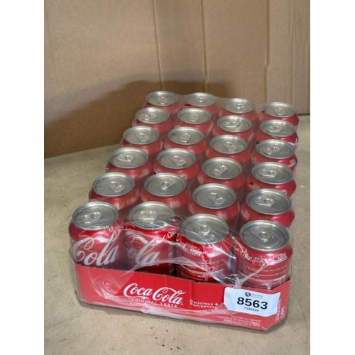8563 - X24 COCA COLA CANS, 330ML