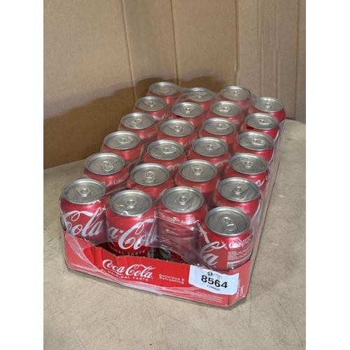 8564 - X24 COCA COLA CANS, 330ML