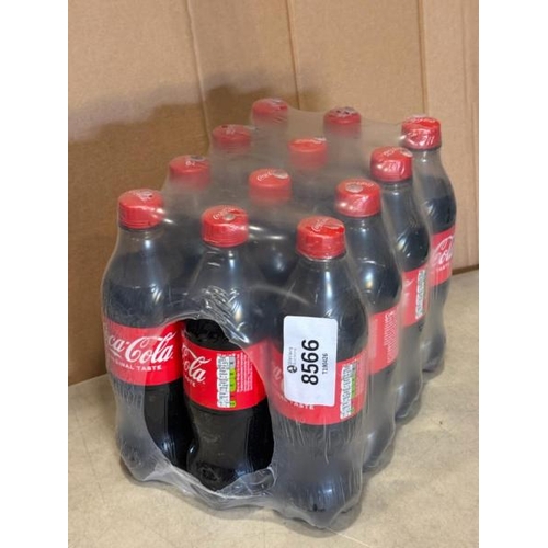 8566 - X12 COCA COLA BOTTLES, 500ML