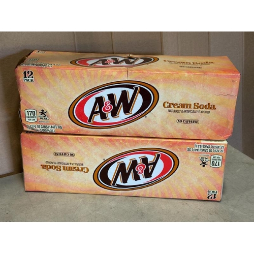 8571 - X23 A&W CREAM SODA CANS, 330ML(ONE DAMAGED)