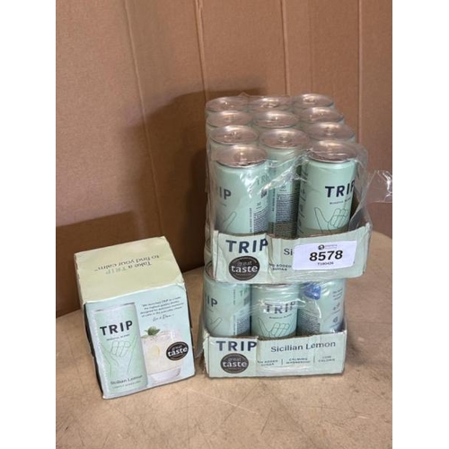 8578 - X27 TRIP SICILIAN LEMON CANS, 330ML