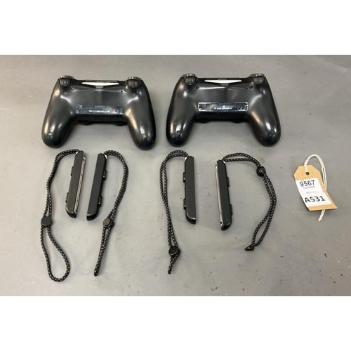 9567 - X6 INC. SONY CONTROLLER CUH-ZCT2E (X2),  JOY CONTROLLER (X4)
