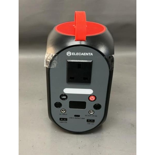 9568 - X1 PORTABLE POWER SATTION SG120 ELECAENTA - BLACK