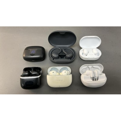 9594 - X6 EARBUDS INC. ERBUDS, REALME, SUDIO, JLAB GO SPORT +, NON-BRAND (X2)